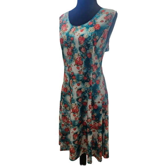 NWT Tam Ware Sleeveless Floral Fit and Flare Dress Small - Picture 7 of 9